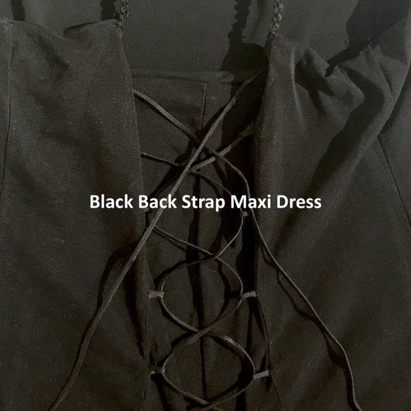 PAMELA MILANO ITALIAN STYLISH BLACK MAXI DRESS - Picture 6 of 13